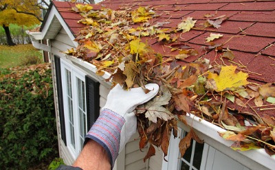 A professional performing Gutter Cleaning Service in Peoria IL